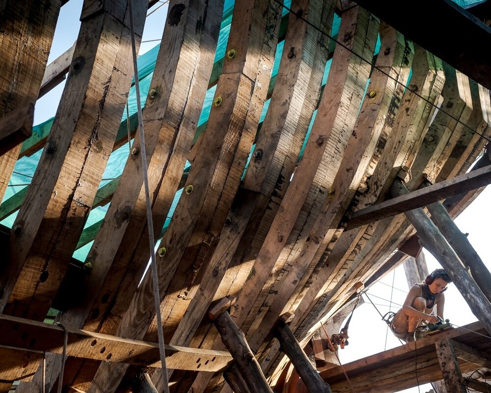 Agata has been working on the rudder post column making sure that everything fits perfect. Ask us about our 
.
.
.
.
#classicboat #woodboat #itsonlymonday #woodenboats #sailingvessel #woodworkingschool #workallday #boatbuilding #boatyard #carpenterslife
#popularwoodworking #woodworkingwoman #shipstagram #carpentryskills
#handplane #woodworkcraft #timberframe #buildersofig #sailingship #joiner
#woodworkerlife #jobsite  #builttolast #woodworkforall #woodconstruction
#woodworkercentral
#traditonalskills
#boatbuilders
#carpentryartist
#loves_boats