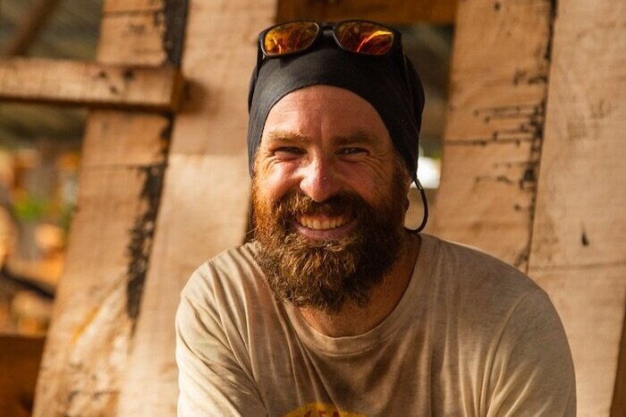 DYLAN DAVENPORT  (CA) I  Carpenter &amp; Shipwright   Dylan is a trained boat builder from Gabriola Island in British Columbia and joined us in October 2019. Dylan is working on cutting and plaining Ceiba’s frame pieces.