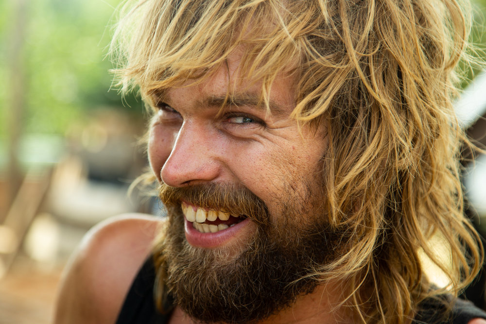 LUUK VAN BINSBERGEN  (NL) |  Carpenter &amp; Sawyer   At the “astillero”, Luuk works primarily in ripping; cutting, chainsawing, “Wood-Mizering” a huge amount of the wood for ship Ceiba. He is a Wood Sculptor from The Netherlands, who arrived at the shipyard in November 2018 and cut up the tamarindo keel scarves, cypress planking and guapinol stock for the build of Ceiba.   VIDEO :  Sawing the Keel Timber